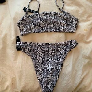 NWT: Ark Swimwear snake bikini set